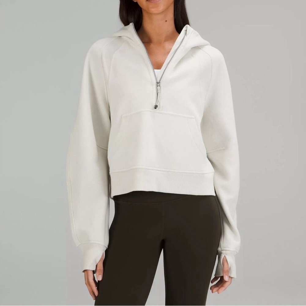 LULULEMON OVERSIZED SCUBA HALF ZIP - Bone - SZ XL/XXL